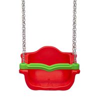 huśtawka kubełkowa King z łańcuchem - czerwony