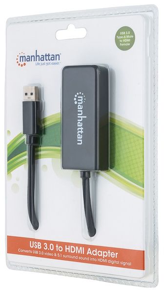 MANHATTAN ADAPTER GRAFICZNY SUPERSPEED USB 3.0 NA HDMI M/F 1080 152259 zdjęcie 5
