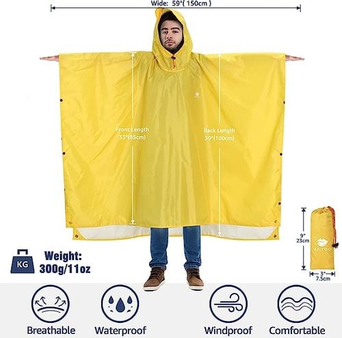 Anyoo Płaszcz przeciwdeszczowy r. uniwersalny KOLORY na Arena.pl