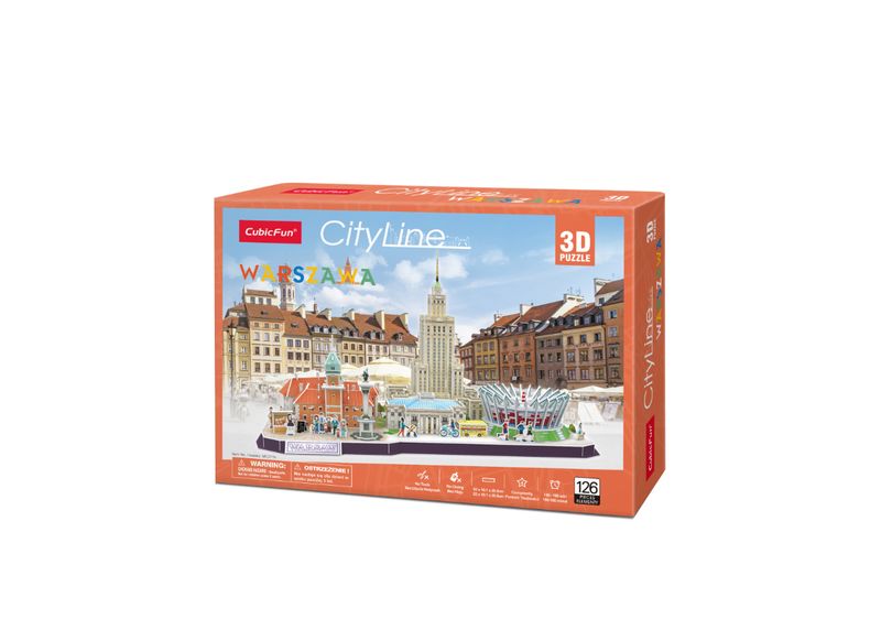 puzzle 3d cityline warszawa 2712 zdjęcie 1