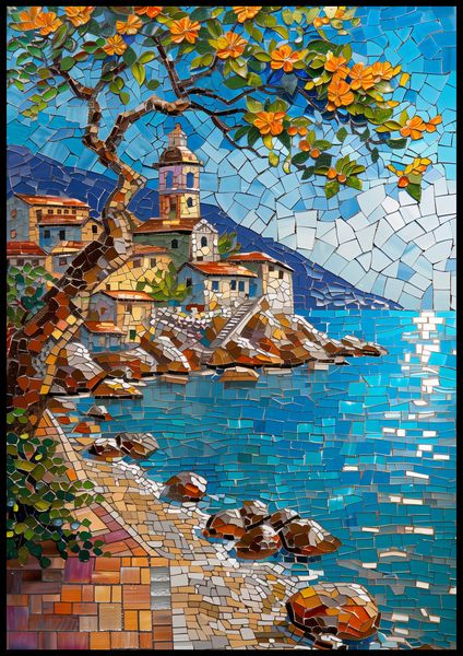 Plakat 70x100cm Mozaikowa Układanka zdjęcie 2