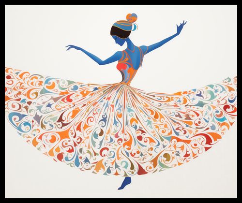 Plakat 60x50cm Wirująca Balerina na Arena.pl