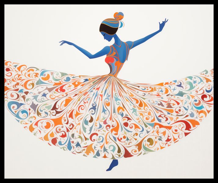 Plakat 60x50cm Wirująca Balerina zdjęcie 2