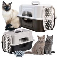 DUŻY TRANSPORTER DLA KOTA PSA KRÓLIKA ZWIERZĄT PLASTIKOWY KLATKA KOJEC