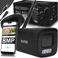 KAMERA ZEWNĘTRZNA IP WiFi 8MPx METALOWA 4K ULTRA HD DETEKCJA RUCHU ZOOM 8MP