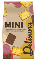 DELICPOL MINI HERBATNIKI Z CZEKOLADĄ 100G