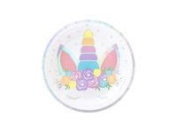 Talerzyki, Jednorożec, 18 cm, 6 szt.