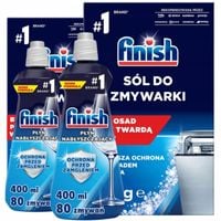Finish Zestaw Nabłyszczacz Do Zmywarki 800ml Regular + Sól 3kg