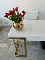 Złoty wazon ze stali osłonka