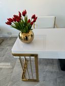 Złoty wazon ze stali osłonka