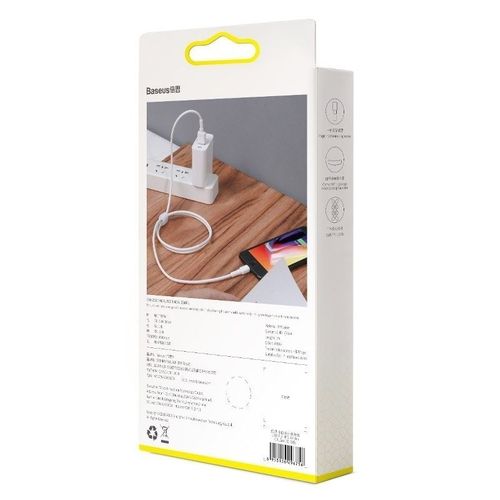 Kabel USB Lightning Baseus Mini 2.4A 1m (biały) na Arena.pl