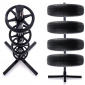 STOJAK NA OPONY KOŁA FELGI SAMOCHODOWE REGAŁ WIESZAK DO GARAŻU AUTA UCHWYT