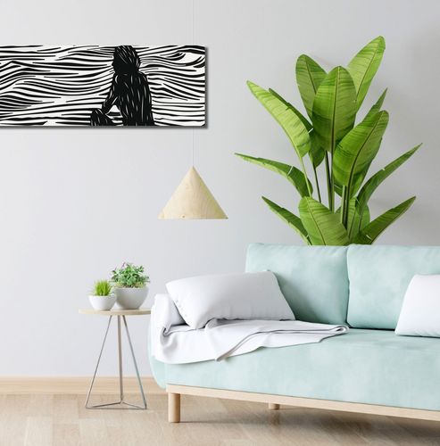 Obraz 90x30cm Złożone Fluidalne Linie na Arena.pl