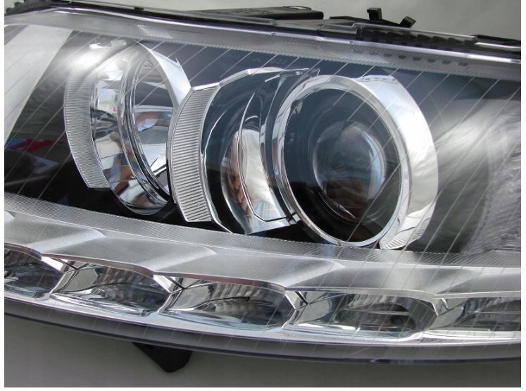REFLEKTORY LAMPY Do AUDI A6 C6 OD 2004 DO 2008 LED DO JAZDY DZIENNEJ XENON zdjęcie 5