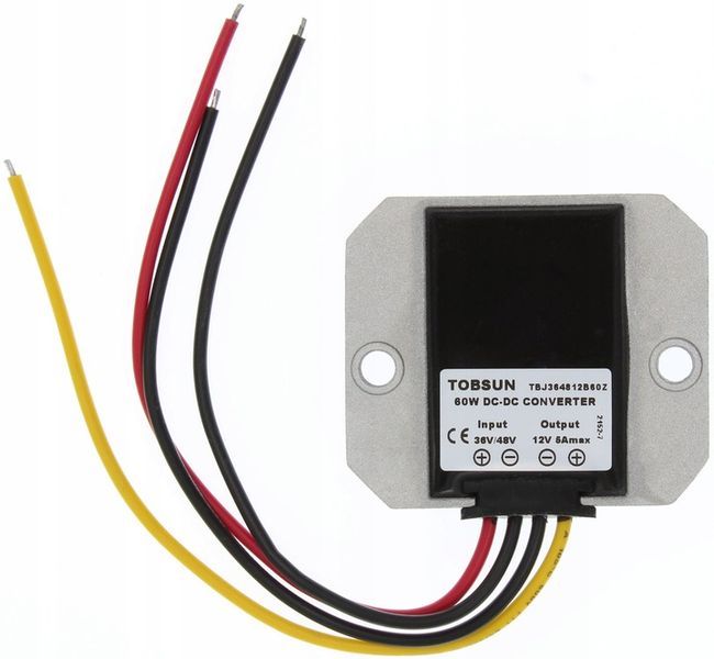 Przetwornica 36V 48V (15V-60V) do 12V 5A Step Down zdjęcie 3