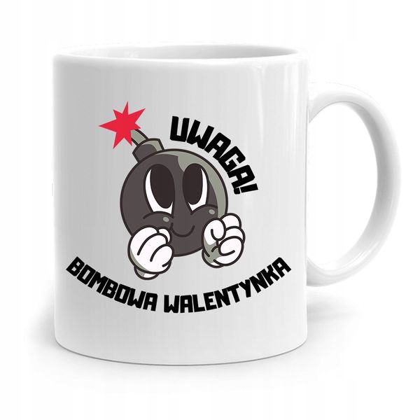 Kubek Prezent Na Walentynki Bombowa Walentynka Z Nadrukiem Ze Zdjęciem zdjęcie 1