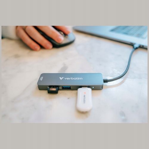 Hub USB Verbatim USB-C Essentials Multiport Hub 4 Port na Arena.pl