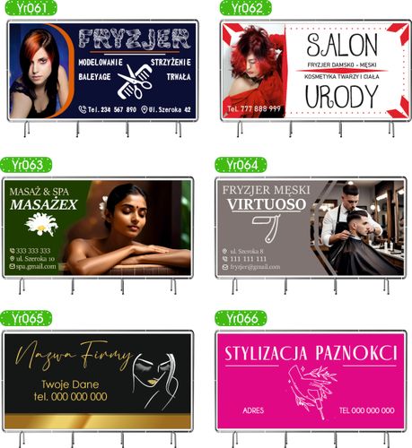 BANER REKLAMOWY 130x80cm duży wybór PROJEKT GRATIS STYLIZACJA PAZNOKCI na Arena.pl