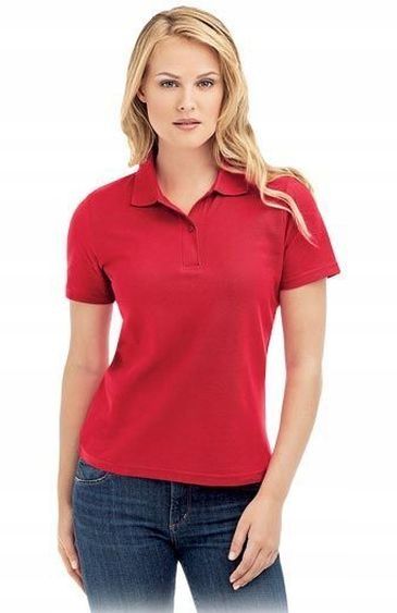 KOSZULKA POLO damska POLÓWKA bawełniana JHK POPL-200 fuksja FU r. M zdjęcie 4
