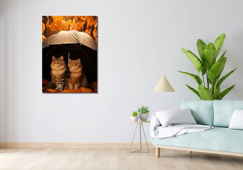 Obraz 70x100cm Jesienny Koci Schron zdjęcie 2