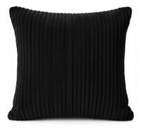 Zestaw 2x Poszewka dekoracyjna Jasiek struktura toczona 40x40 czarna