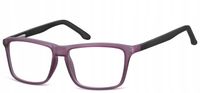 ZERÓWKI okulary OPRAWKI Damskie Męskie Fioletowe marki SUNOPTIC + GRATISY