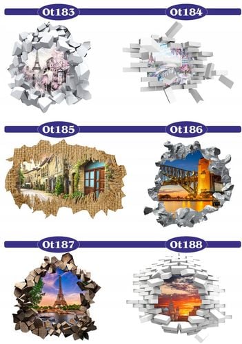 Naklejka samoprzylepna efekt 3D widok miasto nocą na Arena.pl