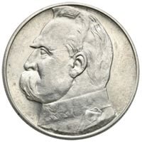 Polska: 10 Złotych "Józef Piłsudski" Różne Roczniki (próba Ag.750)
