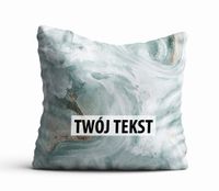 Poduszka Dekoracyjna MARMUR  z Twoim napisem M05