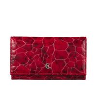 Duży czerwony portfel damski Canaletto ze skóry licowej z RFID – elegancja i bezpieczeństwo PD1602s90 RFID