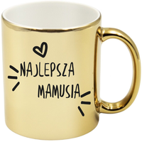 KUBEK ZŁOTY PREMIUM Z NADRUKIEM DLA MAMY PREZENT DZIEŃ MATKI