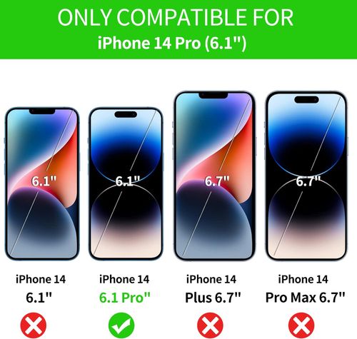 FYY 4 Sztuki Szkła Hartowanego z Aplikatorem do iPhone 14 Pro 6,1" na Arena.pl