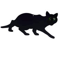 ODSTRASZACZ PTAKÓW GOŁĘBI SZPAKÓW CZARNY KOT NA BALKON DO OGRODU STAL