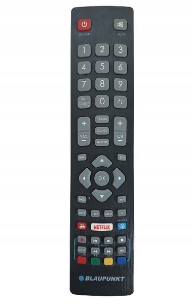 Pilot tv Blaupunkt Netflix / Podczerwień Oryginał zdjęcie 2