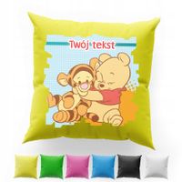 POSZEWKA Z NADRUKIEM BAWEŁNIANA 40x40CM - KUBUŚ PUCHATEK BAJKA WINNIE