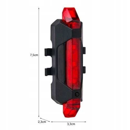 lampka rowerowa tylna usb na Arena.pl