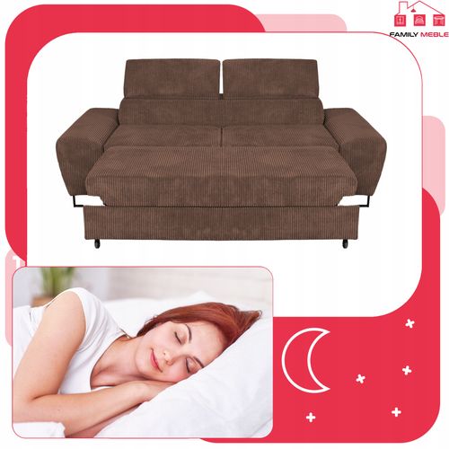 Zestaw mebli wypoczynkowych salonu Savio Sofa 2os fotele brąz na Arena.pl