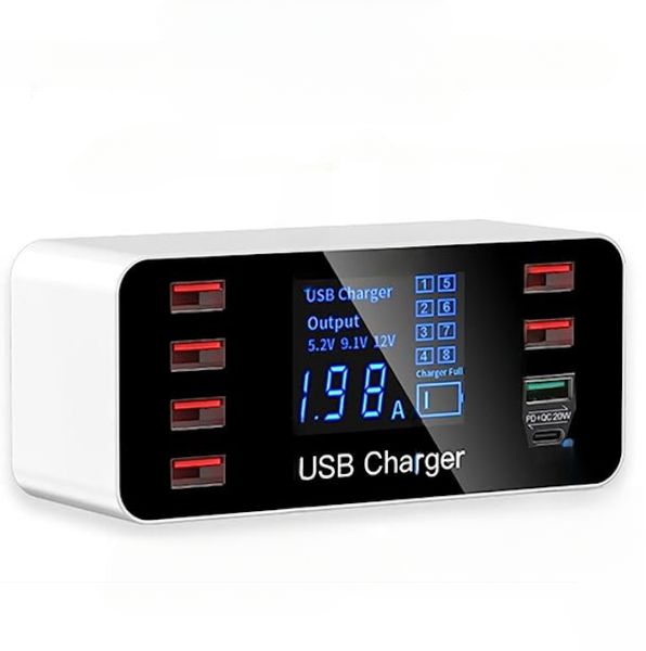 Stacja ładowania 8x USB / QC 3.0 / Type-C - ładowarka zdjęcie 1
