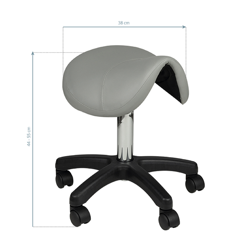 TABORET KOSMETYCZNY SIODŁO AM-301 BIAŁY na Arena.pl