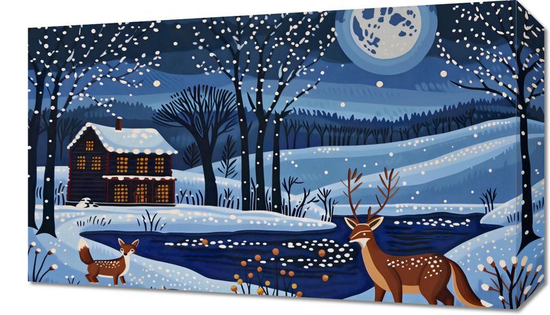 Obraz 50x30cm Przyszła Zima zdjęcie 1