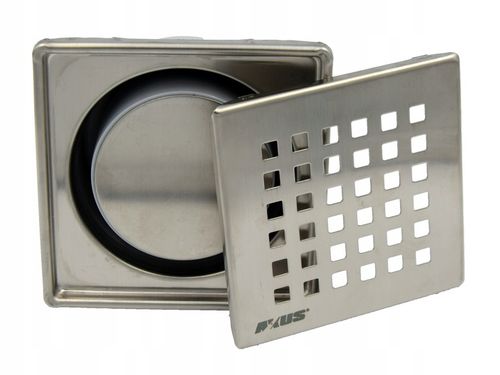 KRATKA ŚCIEKOWA 10X10cm SYFON HYDRAULICZNY I SUCHY na Arena.pl