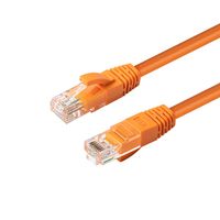 MicroConnect U/UTP CAT6 0.2M Orange LSZH
