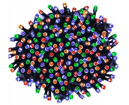 MOCNE LAMPKI CHOINKOWE 500 LED MULTI ZEWNĘTRZNE WEWNĘTRZNE PROGRAMATOR na Arena.pl
