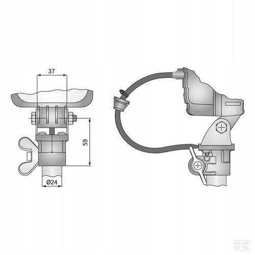 Adapter uchwytu lampy, z kostką Deutsch na Arena.pl