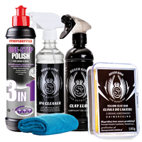 pasta polerska menzerna 3w1 250ml + glinka do lakieru + lubrykant + ipa sk