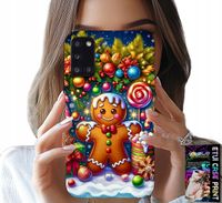 ETUI DO SAMSUNG GALAXY A31 - PIERNIK, CUKIERKOWE WZORY ŚWIĘTA + SZKŁO