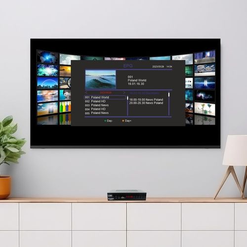 TUNER DEKODER DVBT2 DVB-T2/C TV NAZIEMNEJ KABLOWEJ PILOT HDMI USB HEVC na Arena.pl