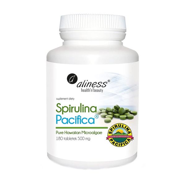 Spirulina Pacyfica 500mg 180tab zdjęcie 1