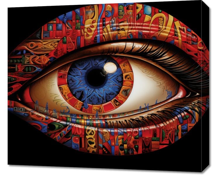 Obraz 70x60cm W Oku Obserwatora zdjęcie 1