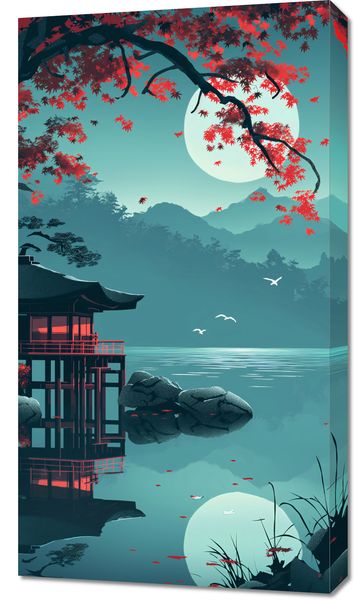Obraz 50x90cm Japoński Pawilon zdjęcie 1